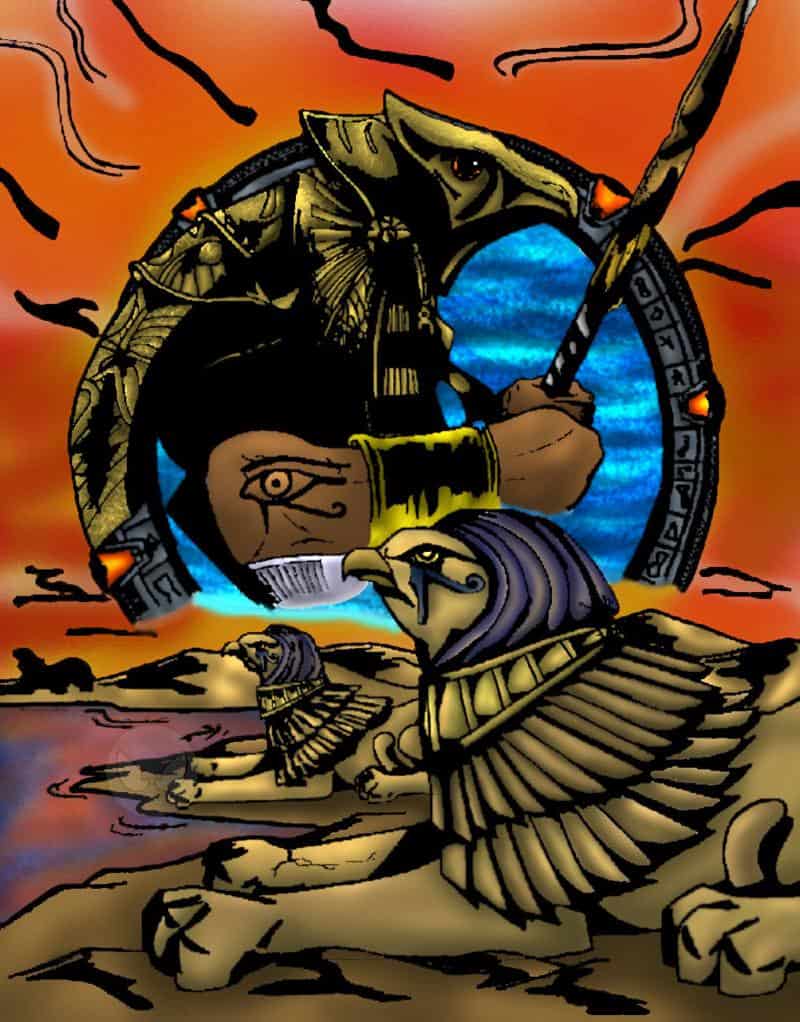 Horuswache des Sonnengottes Ra