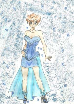 Haruka im Abendkleid