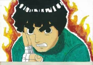 Rock Lee on Fire... XD