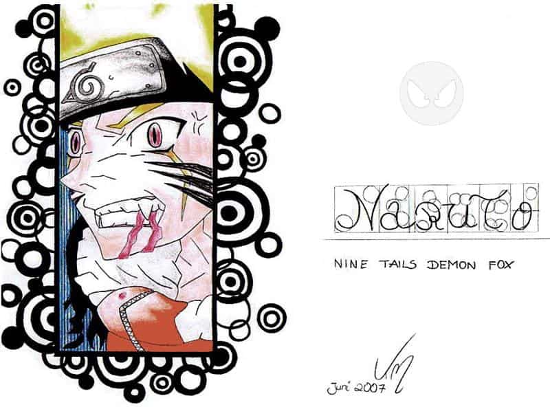 Naruto Nine Tails Demon Fox