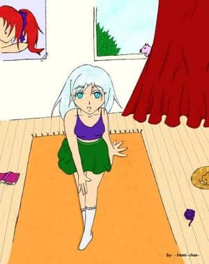 ein Mädchen in ihrem Zimmer xD