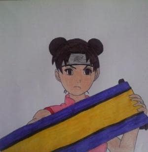 Tenten with scroll