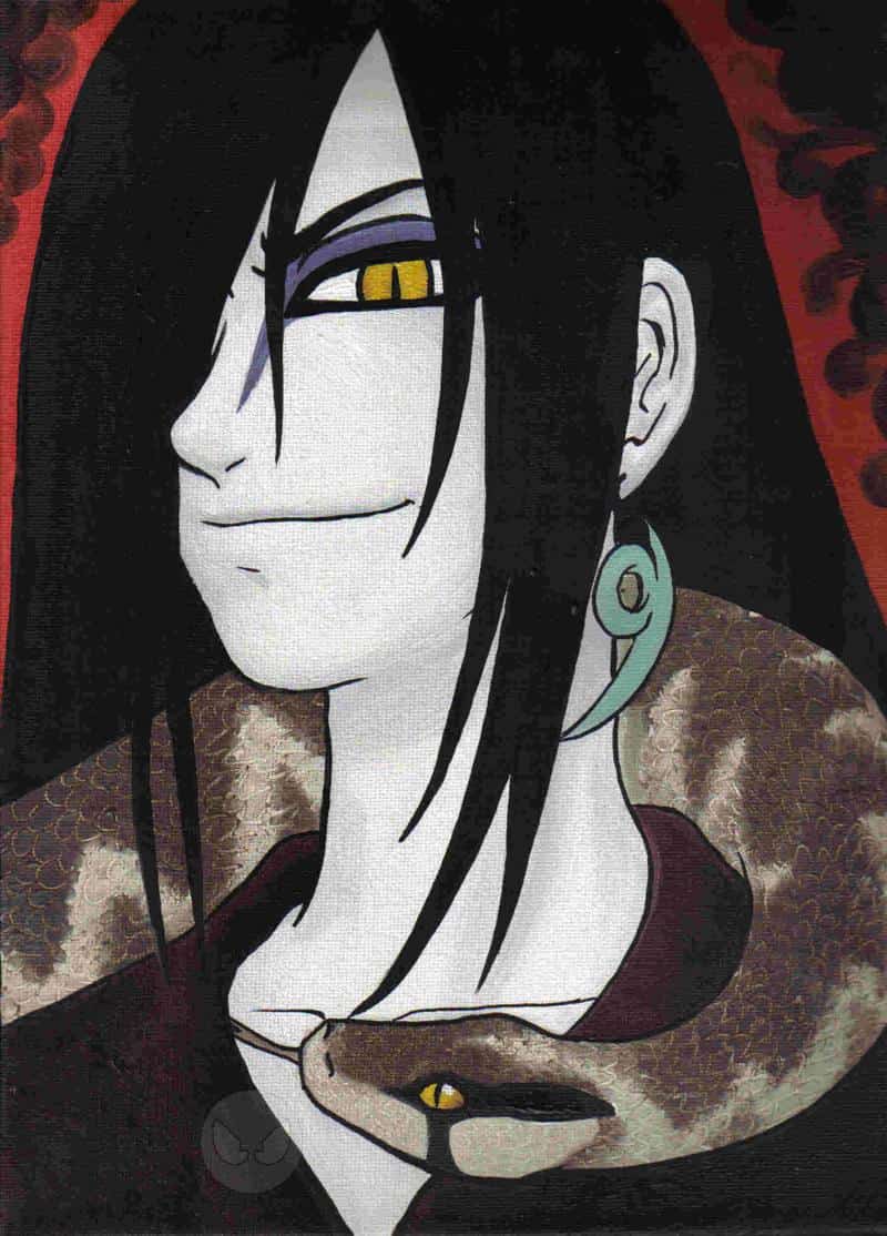 Orochimaru Öl-Portrait
