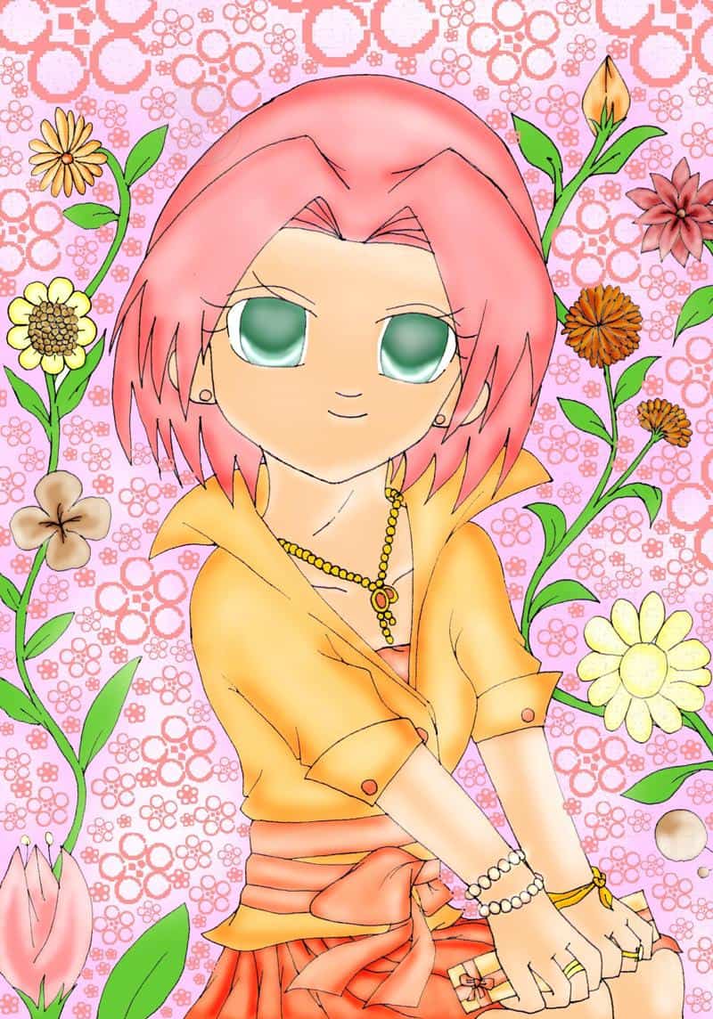 Sakura Haruno im Blumenparadies