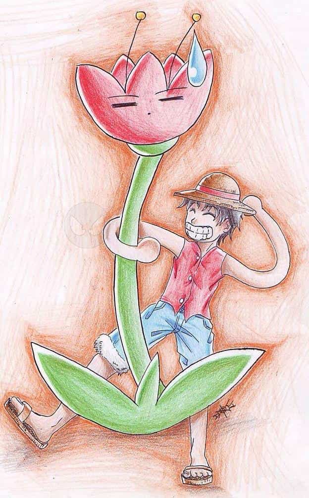 Luffy loves Flowers