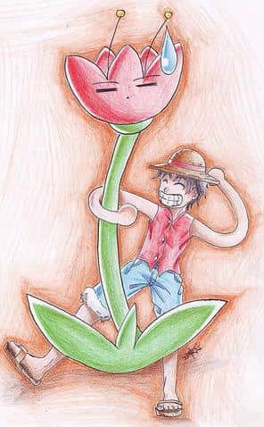 Luffy loves Flowers