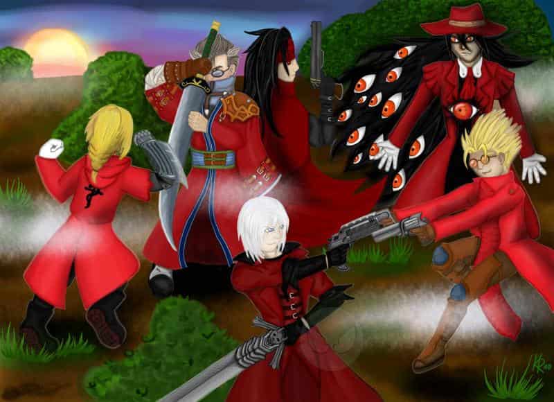 Red Coat Anime Heroes