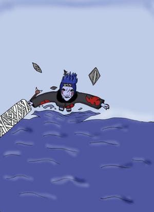 Kisame comes to you acroos the water