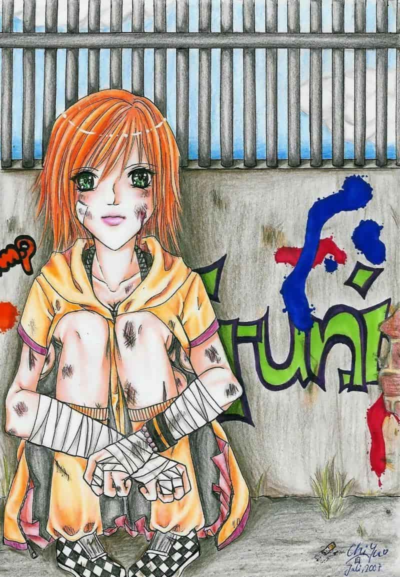 ~In front of the clsing wall~