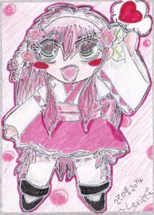 CupCake Commando - Maid Cards Vol.1: Pink WaLoli Maid Sakura