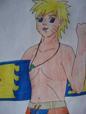 Naruto goes surfing