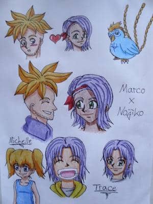 Marco x Nojiko Skizzen
