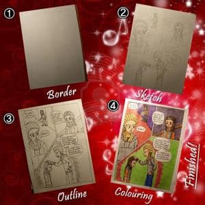 Die Entstehung einer Mangaseite ^^