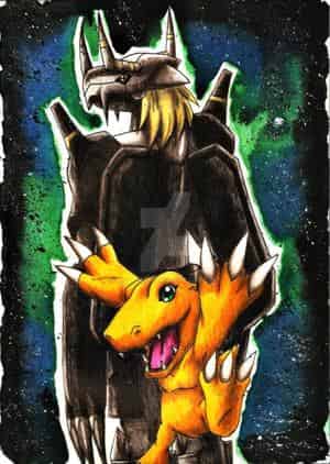 BlackWarGreymon & Agumon
