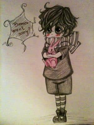 Bunnys aren't scary? D: