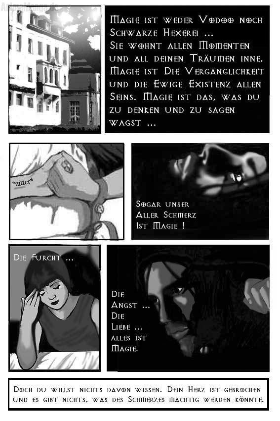 Comicausschnitt über die Magie