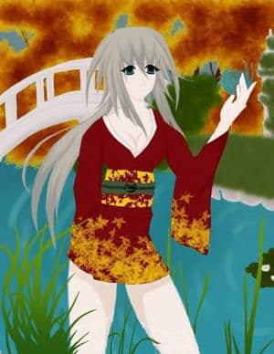 Wenn eine Göttin mit dem Wasser spielt