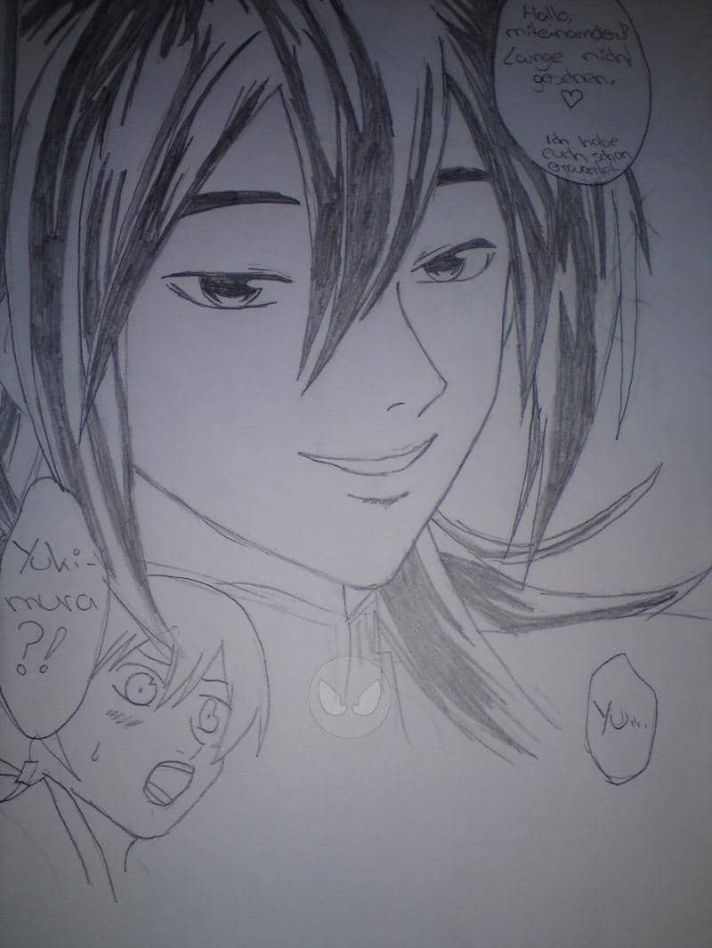 Angefangene Mangaseite