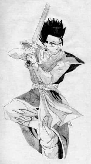 Gohan mit dem Z-Schwert