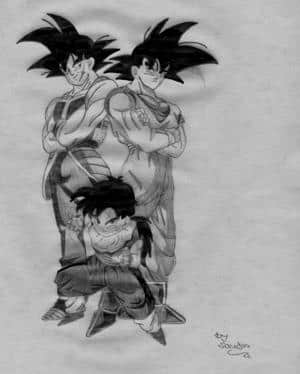 Bardock mit Sohn und Enkel