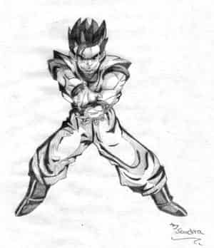 Gohan macht ein Kame-Hame-Ha