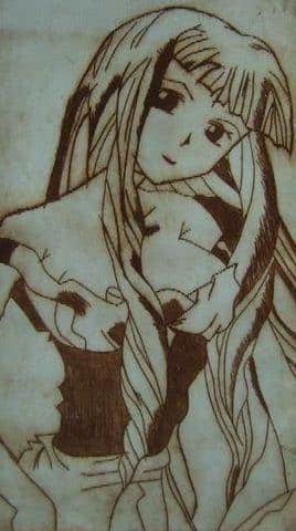 Radierung von Sexy Girl (braun)