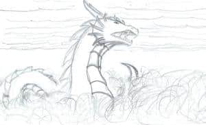 wasserdrachen (kurze skizze)