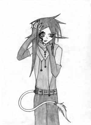 Aoi in schwarz-weiß XD