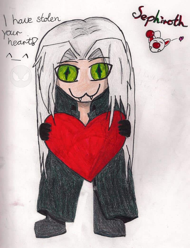 Chibi Sephiroth - "I have stolen your heart!"
