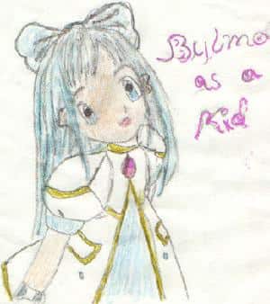 Bulma als Kind