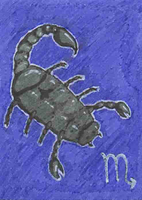 KaKAO-Karte #5: Skorpio -glow in the dark-