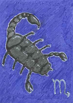 KaKAO-Karte #5: Skorpio -glow in the dark-