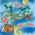Green Dragon in the sky