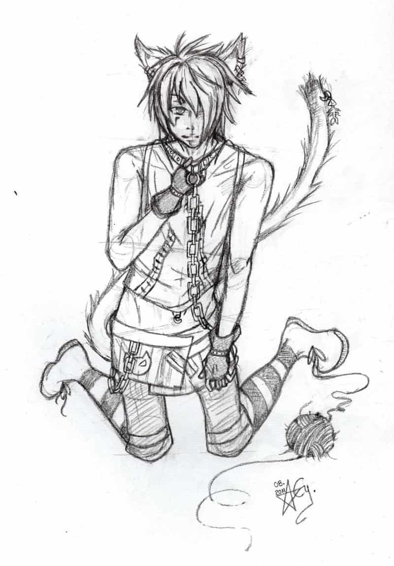 Weil er ein Catboy ist...!