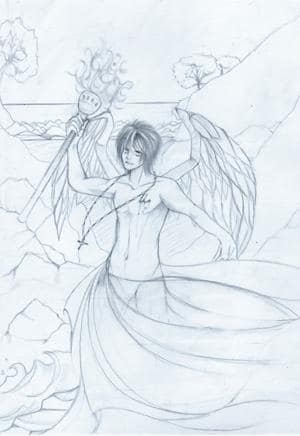 ...denn die Gerechtigkeit siegt am Ende immer.(Skizze)