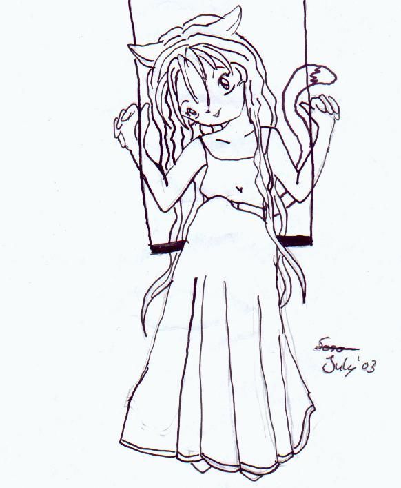 Kimiko auf `ner Schaukel? O.o