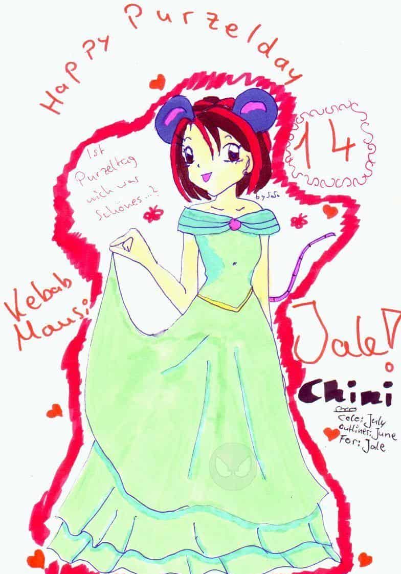 Happy Purzelday, Jalelemaus - Copic Colo!