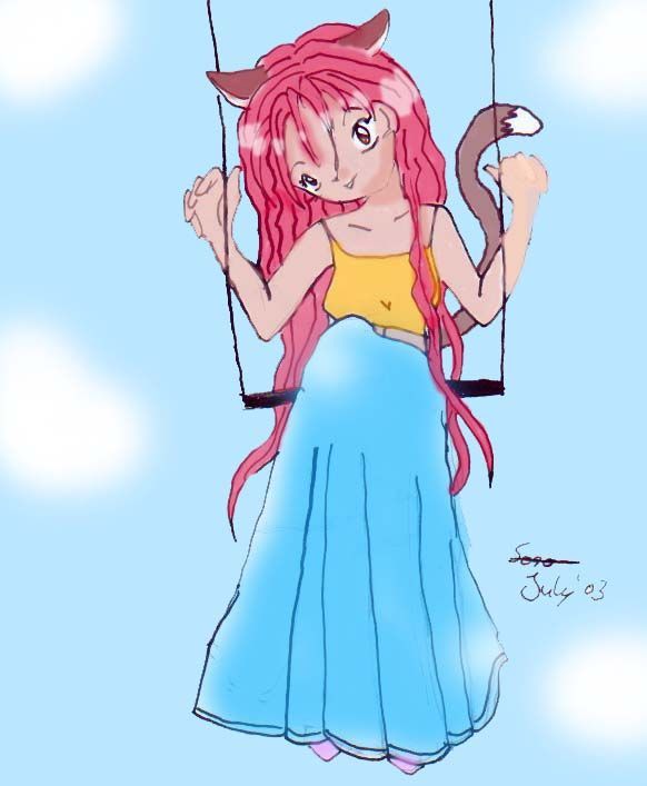 Photoshop 5.0 Limited Edition - Kimiko auf ner Schaukel (Colo)