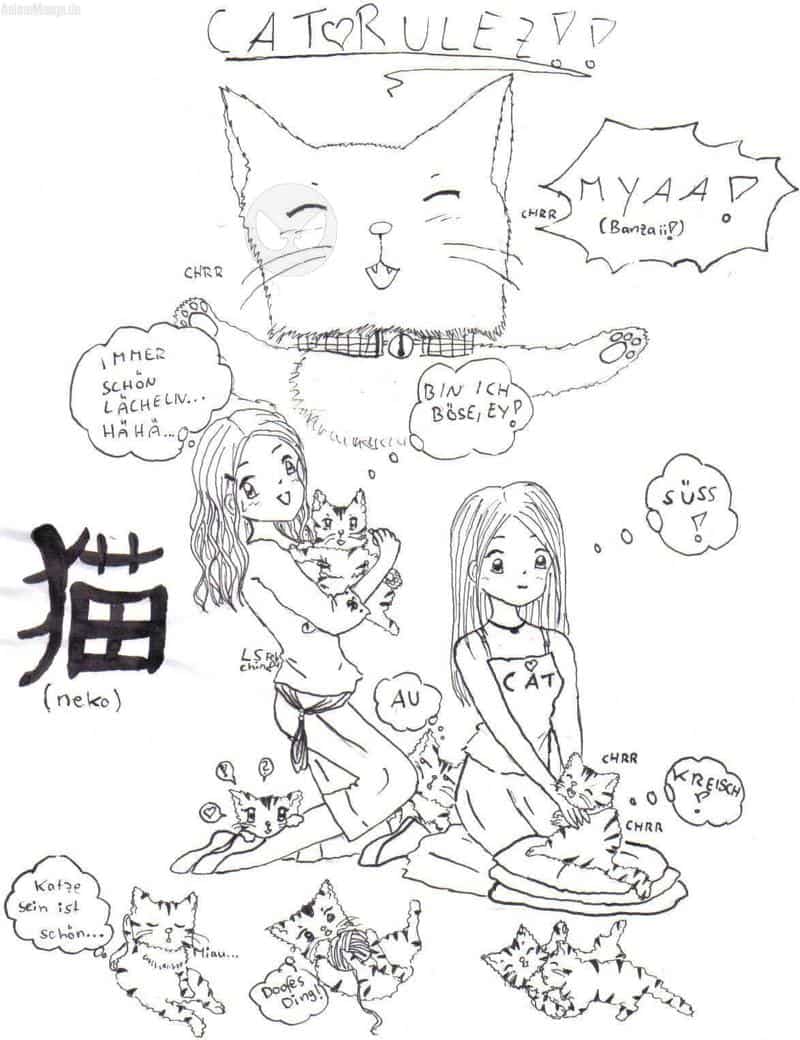 Die Katzi-Schmatzi Outlines für die liebe TORA!!!
