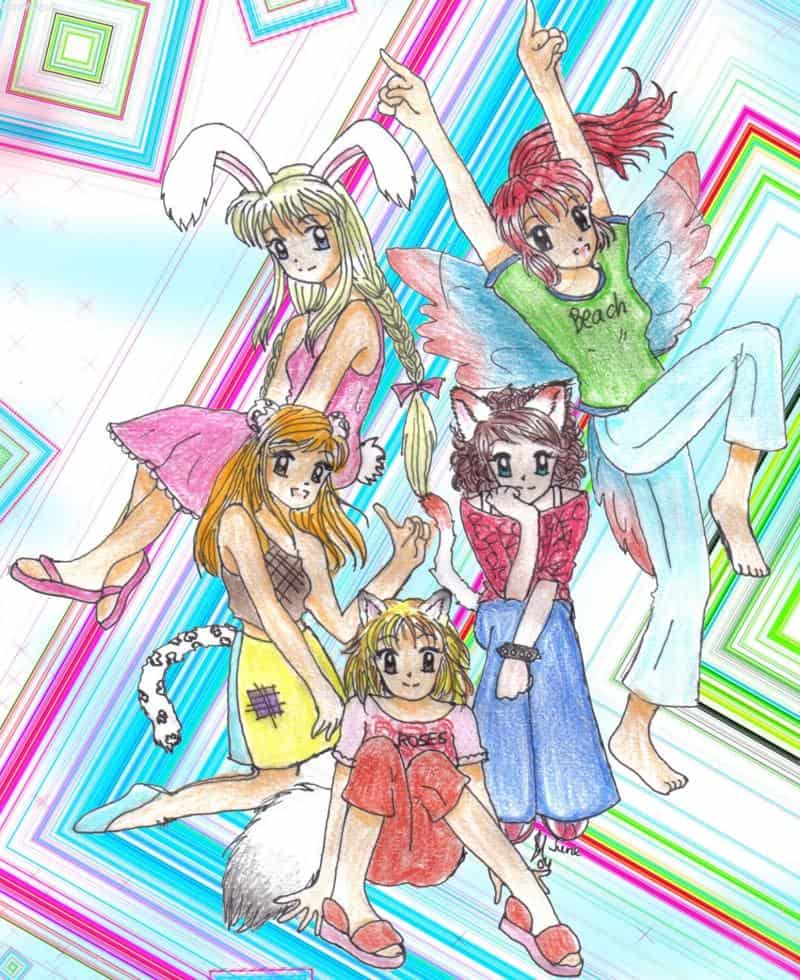 Akai, Cherii, Fuyumi, Mitsuki und Natsumi