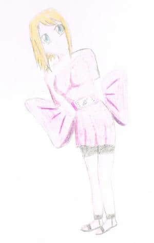 Sanira im Kampfoutfit