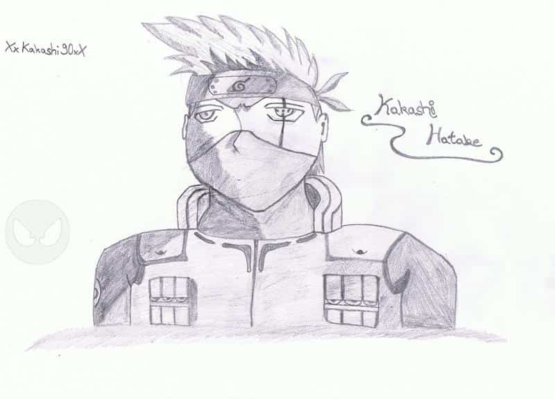 Kakashi Hatake Schwarz , Weiß