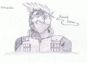 Kakashi Hatake Schwarz , Weiß