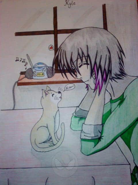 Kyle und seine Katze~