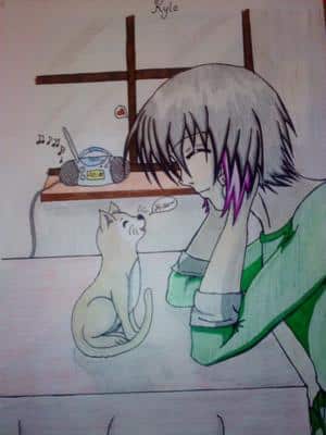 Kyle und seine Katze~