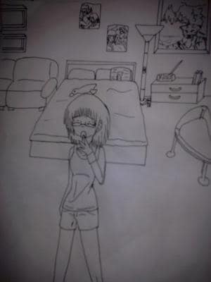 Ich in meinem Zimmer XD