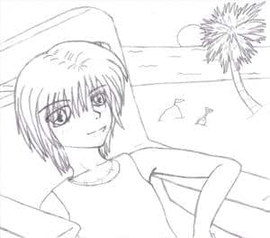 Chilling Haido on the Beach