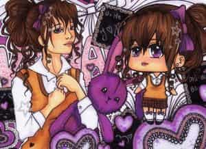 Postkarten Motiv 1# - Kawaii