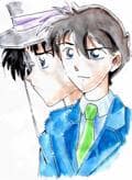 Ok gott, hab ich das wirklich gezeichnet?? Shinichi &amp; Kid