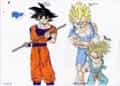 Son-Goku,Trunks und Vegeta
